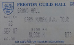 Preston Ticket 1987
